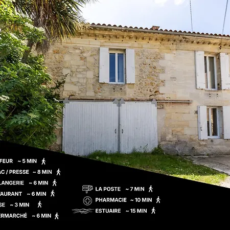 La Girondine - Piscine, Billard, Vigne Et Estuaire فيلة *