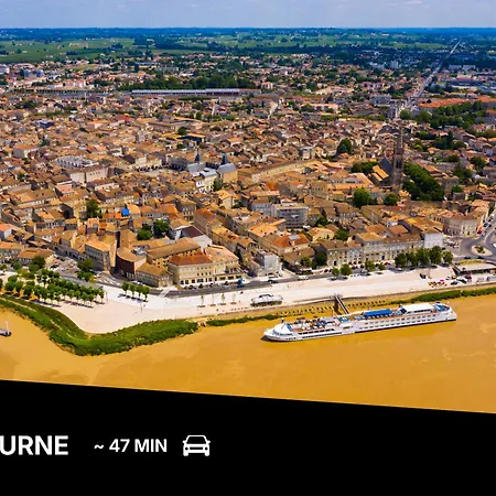 La Girondine - Piscine, Billard, Vigne Et Estuaire فيلة